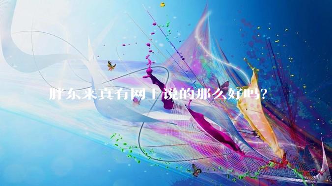 胖东来真有网上说的那么好吗？