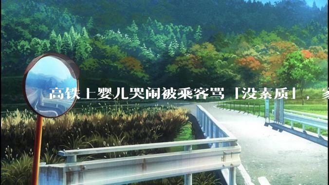 高铁上婴儿哭闹被乘客骂「没素质」，家长反击「你小时候不哭吗？」，遇到类似情况如何避开争吵有效解决问题？