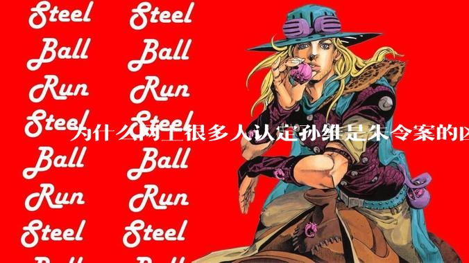为什么网上很多人认定孙维是朱令案的凶手？